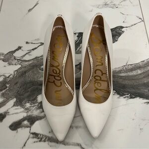 Sam Edelman white Hazel heels